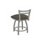Holland Bar Stool Co 18" Low Back Swivel Vanity Stool, Nickel Finish, Graph Chalice Seat 41118AN019 - alternate 2